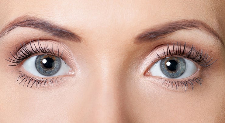 Close up of a woman's beautiful eyes.
